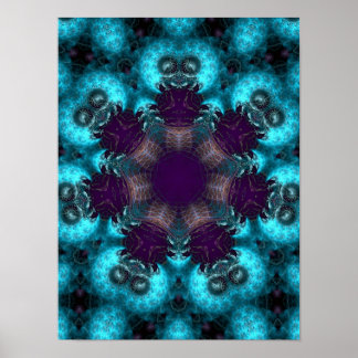 Póster Ruskiana Fractal circle Poster