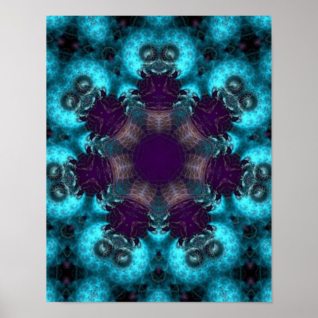 Póster Ruskiana Fractal circle Poster (Frente)