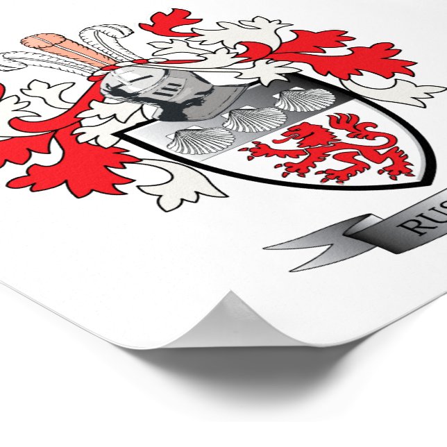 Póster Russell Coat of Arms (Esquina)