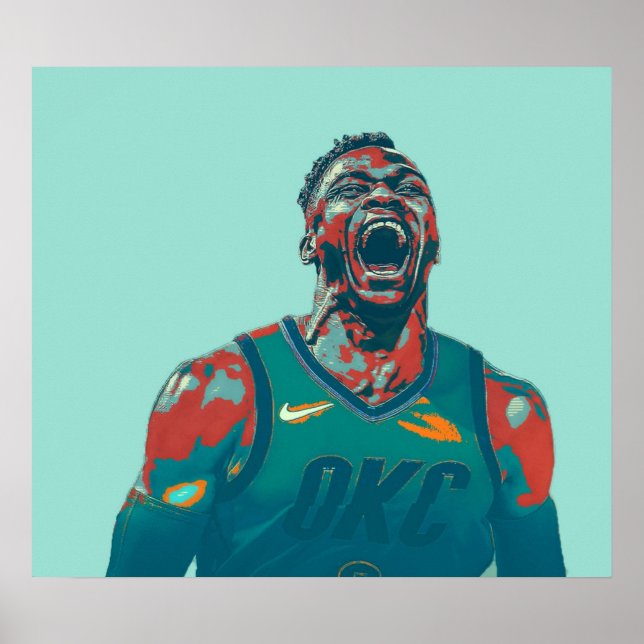 Póster Russell Westbrook (Frente)