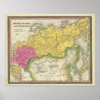 Póster Russia In Asia And Tartary