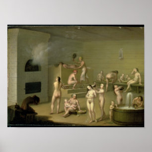 Póster Russian Bath, 1825