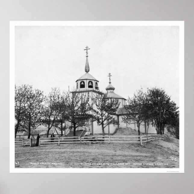 Póster Russian Church Covered by Volcananic Ash 1912 (Frente)