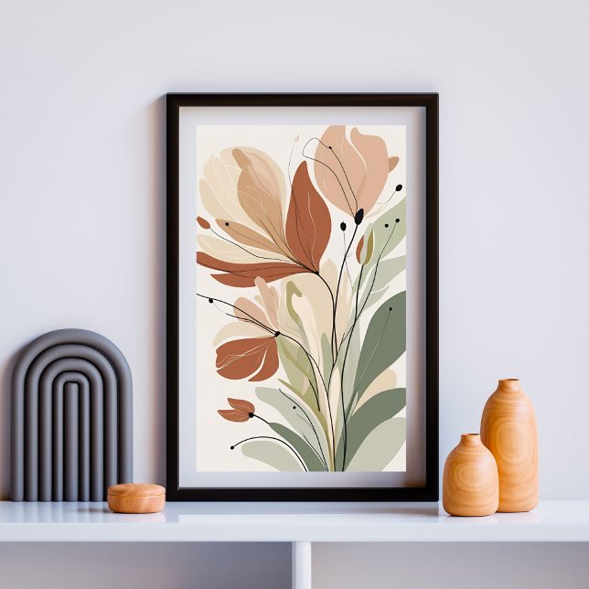 Póster Rust Bloom Serenity IV – Botánica contemporánea (Subido por el creador)