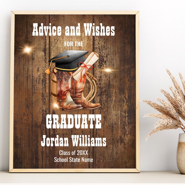 Póster Rustic Advice for the Graduate  (Subido por el creador)