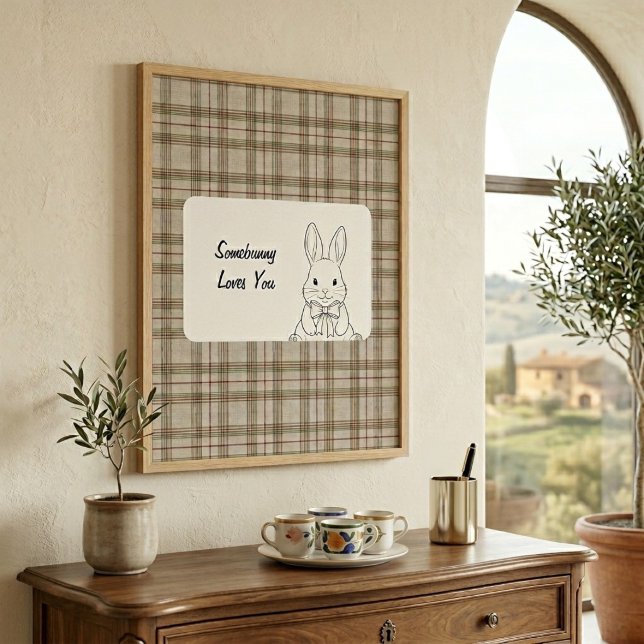 Póster Rustic Grey Gingham Wall Art - Western Style Decor (Subido por el creador)