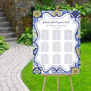 Póster Rustic Mediterranean Tile Wedding with Lemons