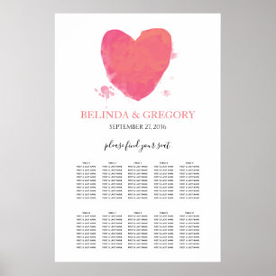 Póster Rústica acuarela Boda