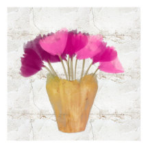 Rústica acuarela de color rosa morado de bonito