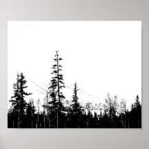 Rústica montaña Woodland Forest Forest Wall Decour