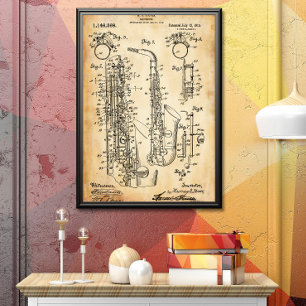 Póster Rústica   Patente saxofónica