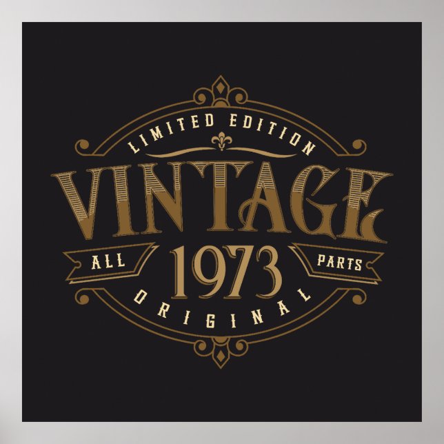 Póster Rústica vintage 1973 (Frente)