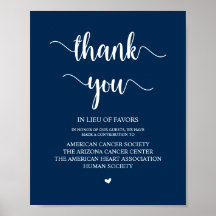 Rústico, Azul marino, Donación Boda, Contribución