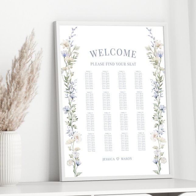 Póster Rústico romántico boda floral (Subido por el creador)