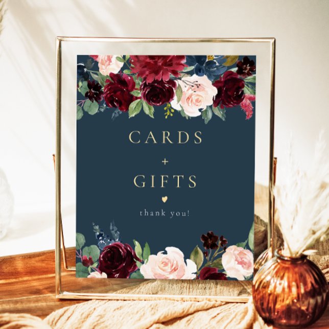 Póster Rústico Rótulo de tarjetas y regalos florales de B (Subido por el creador)