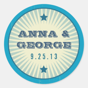 Poster Rústico: Sello de Pegatina Sandy Beach