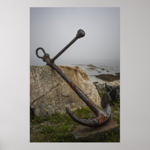 Póster Rusto y gastado - Un Anchor Ashore
