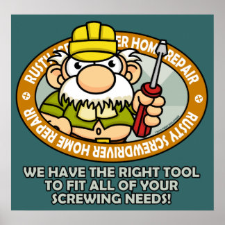 Póster Rusty Screwdriver Poster