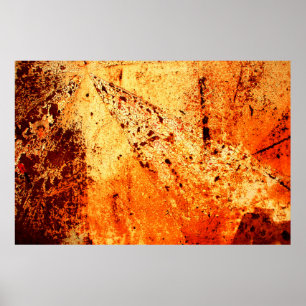 Póster Rusty surfaceabstracto metalizado, envejecido, dec