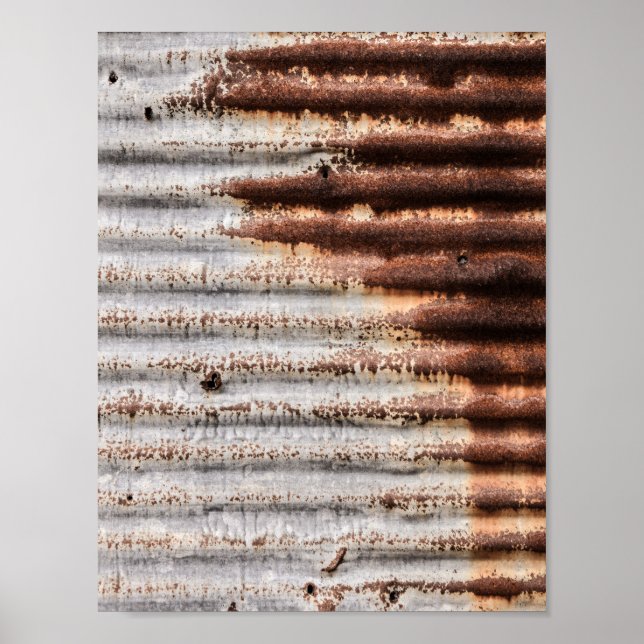 Póster Rusty vintage Metalizado (Frente)