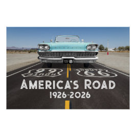 Póster Ruta 66 Centenario Histórico