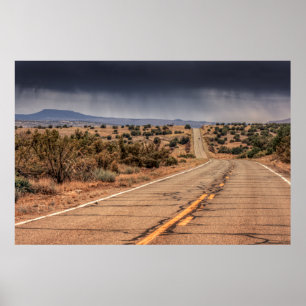 Póster Ruta 66 en el desierto