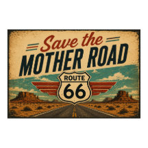 Ruta 66 Madre Carretera Vista Desierto