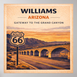 Póster Ruta 66 Patrimonio de Williams Gateway