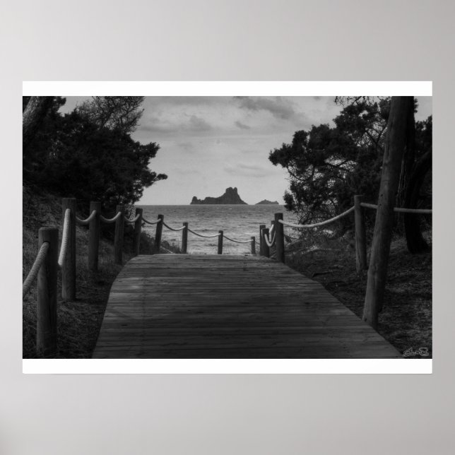 Póster Ruta a la isla de Goat (Frente)