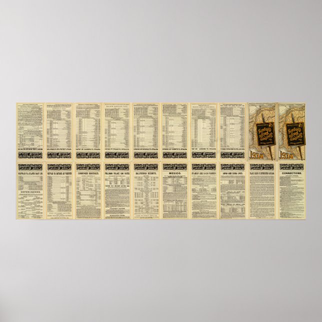 Póster Ruta de acceso al sol de la página de texto (Frente)