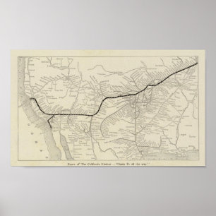 Póster Ruta de California Limited
