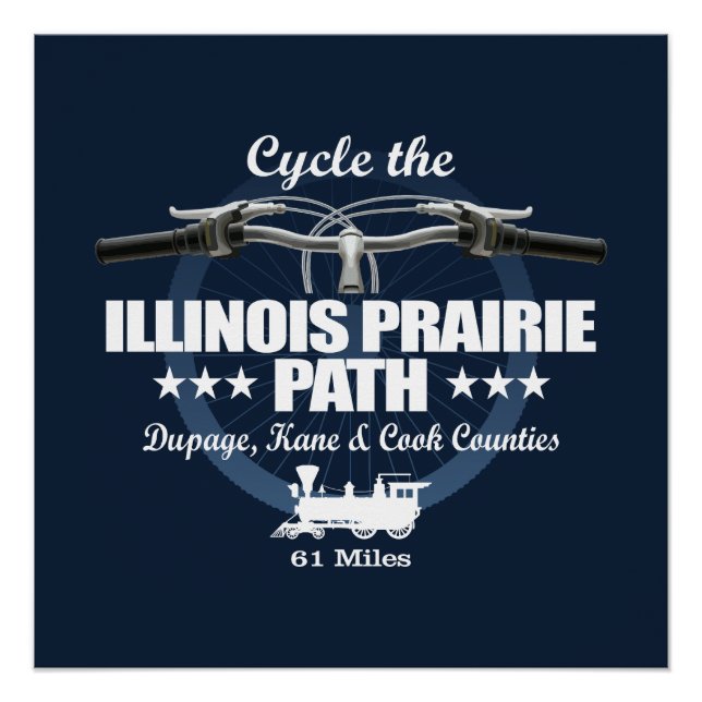 Póster Ruta de Illinois Prairie (H2) (Anverso)