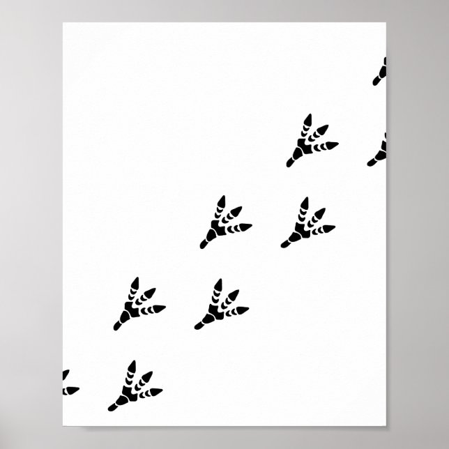 Póster Ruta de la Huella Aislada de Dinosaurios (Frente)