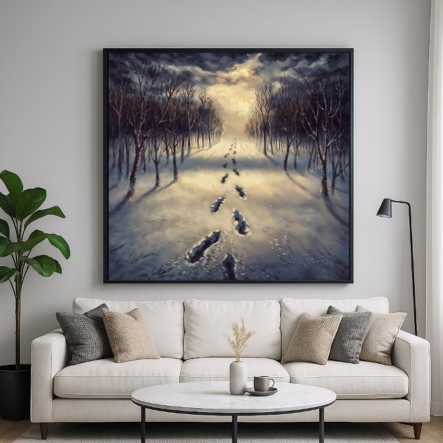 Póster Ruta de la huella de nieve - Estilo melancólico de (Subido por el creador)