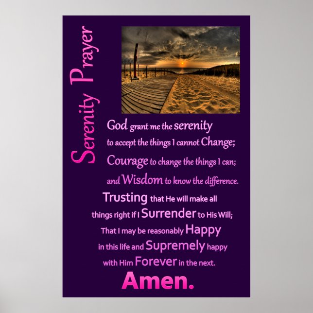 Póster Ruta de la Junta de Oración de Serenity (Frente)