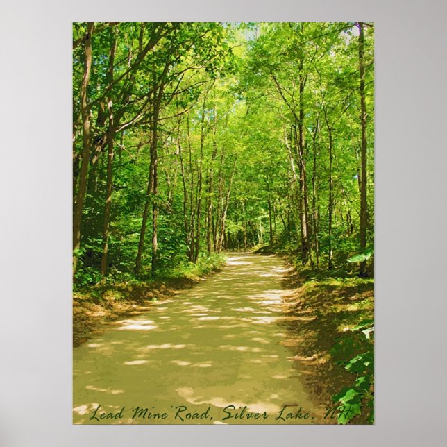 Póster Ruta de las minas de plomo (Frente)