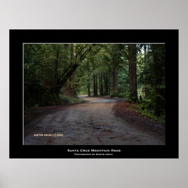 Póster "Ruta de las Montañas de Santa Cruz" (Frente)
