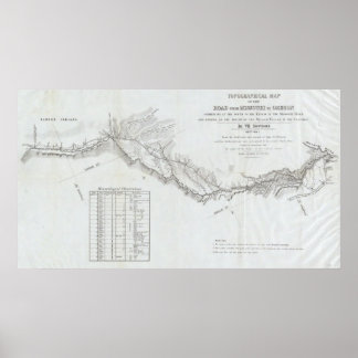 Póster Ruta de Misuri a Oregón 4