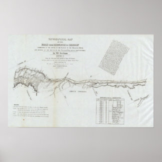 Póster Ruta de Misuri a Oregón 5