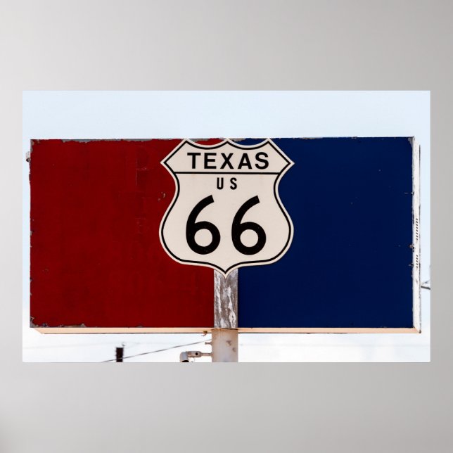 Póster Ruta de Texas 66 (Frente)