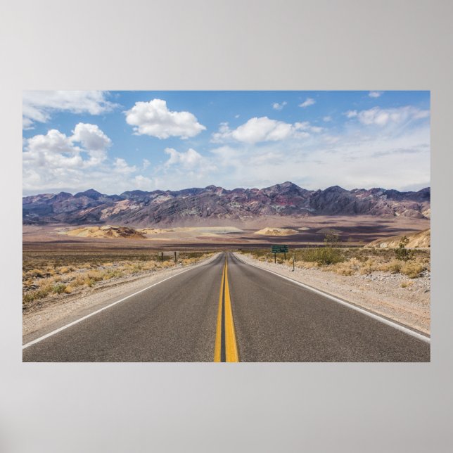 Póster Ruta del Asfalto en el Parque Nacional del Valle d (Frente)