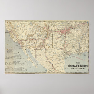 Póster Ruta del FE de Sante, California