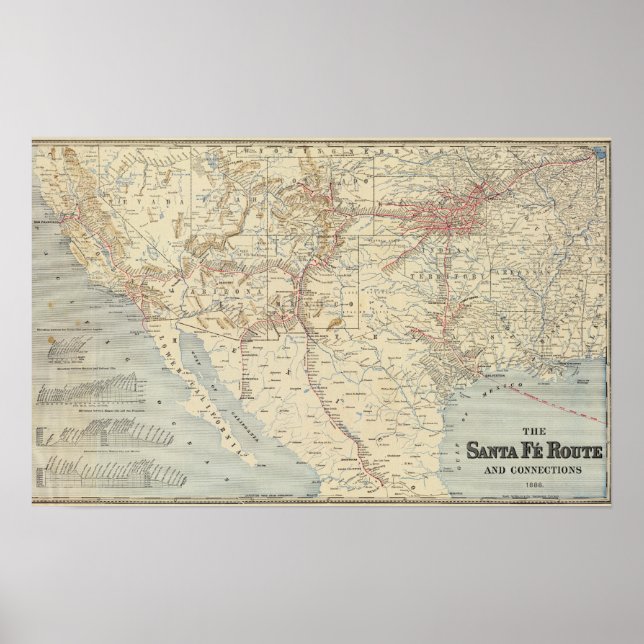 Póster Ruta del Fe Sante, California (Frente)