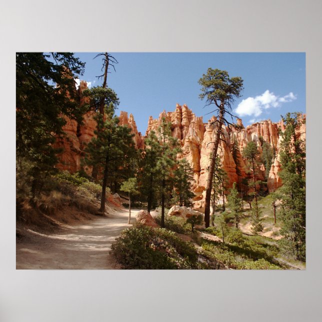 Póster Ruta del Parque Nacional del Cañón Bryce (Frente)