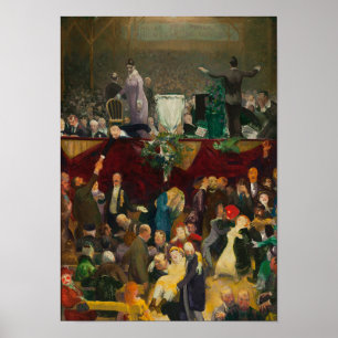 Póster Ruta del polvo visto por George Bellows (1916)