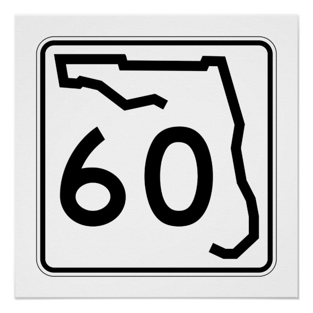 Póster Ruta Estatal de Florida 60 (Anverso)