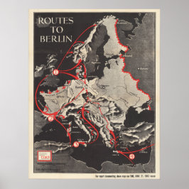 Póster Rutas Al Poster De Berlín