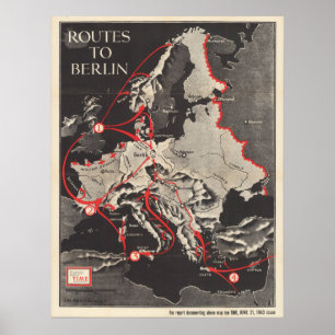 Póster Rutas Al Poster De Berlín