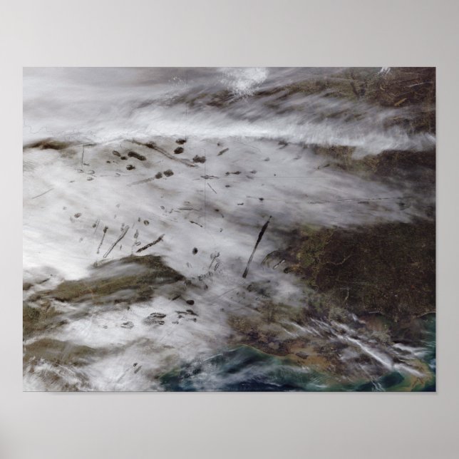 Póster Rutas de disipación de aeronaves (Frente)