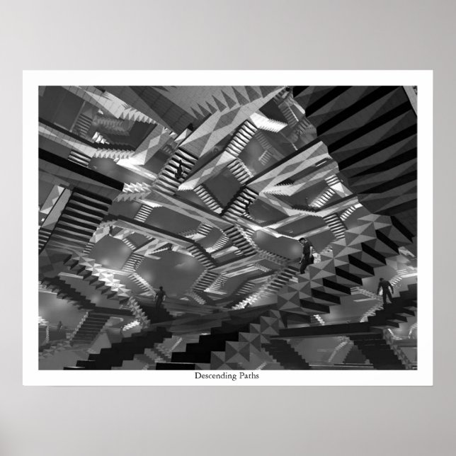 Póster Rutas descendentes (Frente)